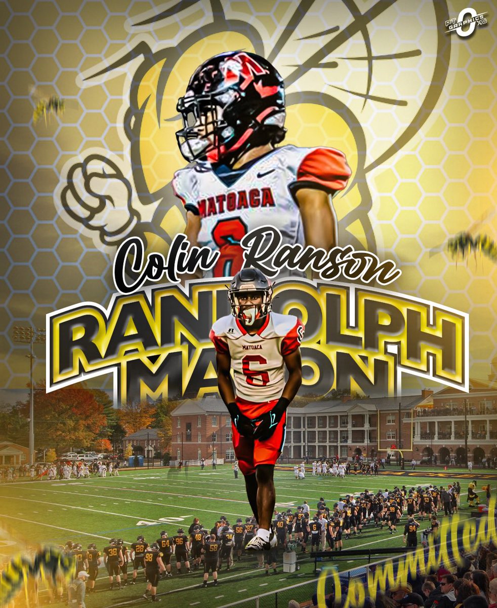 Colin Ranson (@colinran6) on Twitter photo Big thank you to all of my coaches and teammates that have been with me throughout this process. With that being said, I will be Furthering my education and athletic career at Randolph Macon
<a href="/CoachStoots/">Coach Stoots</a> <a href="/MHS_Warriors_FB/">MatoacaWarriorsFB</a> <a href="/CoachMcGeeRMC/">Nick McGee</a> Big thank you to all of my coaches and teammates that have been with me throughout this process. With that being said, I will be Furthering my education and athletic career at Randolph Macon
<a href="/CoachStoots/">Coach Stoots</a> <a href="/MHS_Warriors_FB/">MatoacaWarriorsFB</a> <a href="/CoachMcGeeRMC/">Nick McGee</a>