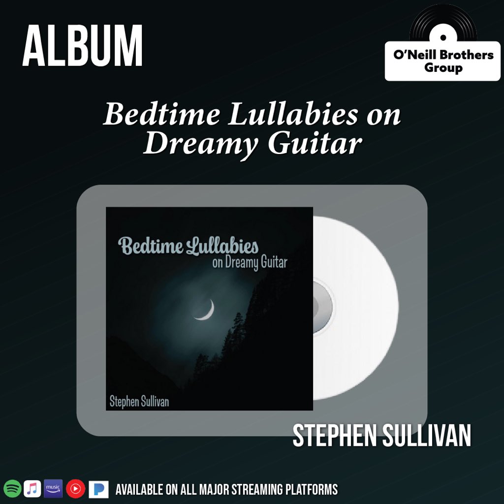 Enjoy my new album, “Bedtime Lullabies on Dreamy Guitar.” 🌙 With delicate, acoustic guitar melodies as its foundation, this collection of gentle lullabies creates a calming atmosphere. 🎶

👉 linktr.ee/stephensulliva…