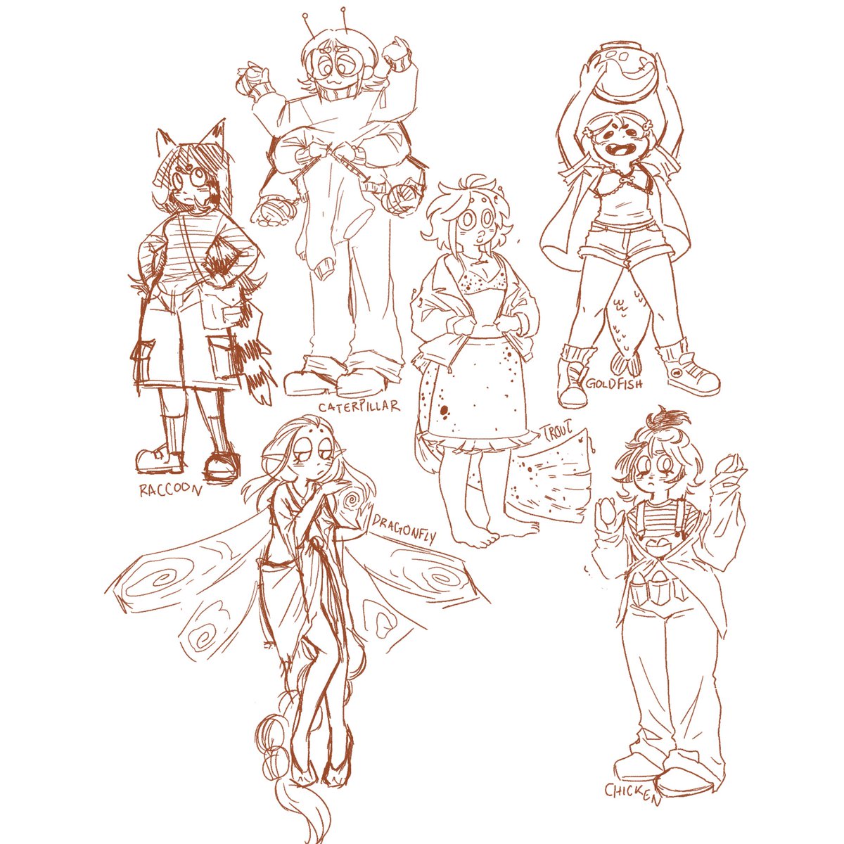 cloeydoart's tweet photo. characters for class https://t.co/qufM1nRdNd