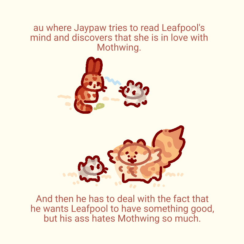 carboniila's tweet photo. silly au
#leafpool #jayfeather #mothwing #mothpool #warriors #warriorcats #warriorcatsart https://t.co/kWeeRoo9Vk