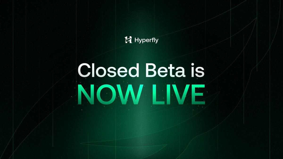 🦋 The HyperFly Closed Beta is Now Open!

We’re thrilled to announce that the closed beta is officially live! Selected users are now getting early access to explore everything we’ve been building. 

Let’s dive into some important details. 🧵👇