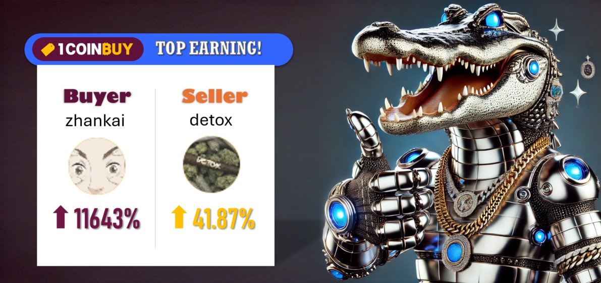 official_ocb's tweet photo. 🌟[Best Earning  1/21] Top buyer and seller on OneCoinBuy have set the bar high—will you claim the spotlight tomorrow?   https://t.co/oOdLT6LlU8…… #OneCoinBuy #CryptoTrading #DailyRewards #TopEarners #CryptoMarketplace #TradeAndWin https://t.co/1cgoQbqMdE