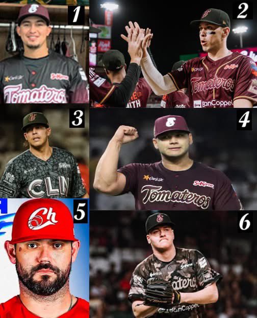 imdeccln's tweet photo. ¿Sabías que en la final de la Serie de México entre @clubtomateros y @charrosbeisbol , que inicia esta tarde, estarán seis peloteros culichis? 

IDENTIFÍQUELOS
Hansen López
Joey Meneses
Víctor Castañeda
Édgar Arredondo
Axel Eduardo Sauceda
Mario Meza https://t.co/U2JDt7Yzji