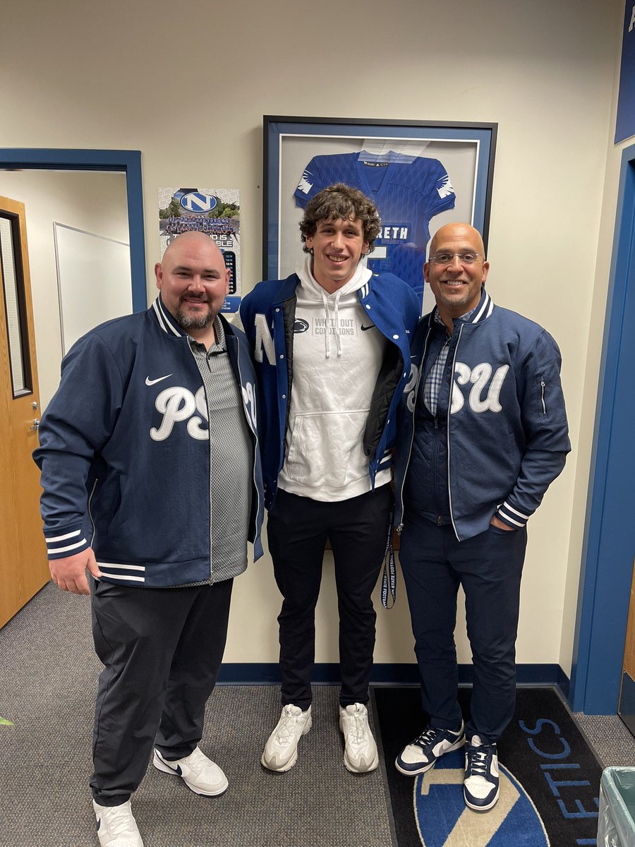 Peyton Falzone (@peytonfalzone) on Twitter photo Thank you <a href="/coachjfranklin/">James Franklin</a> and <a href="/CoachTHowle/">Ty Howle</a> for coming to visit me! It’s always great being able to spend time with <a href="/PennStateFball/">Penn State Football</a>.
#WeAre Thank you <a href="/coachjfranklin/">James Franklin</a> and <a href="/CoachTHowle/">Ty Howle</a> for coming to visit me! It’s always great being able to spend time with <a href="/PennStateFball/">Penn State Football</a>.
#WeAre