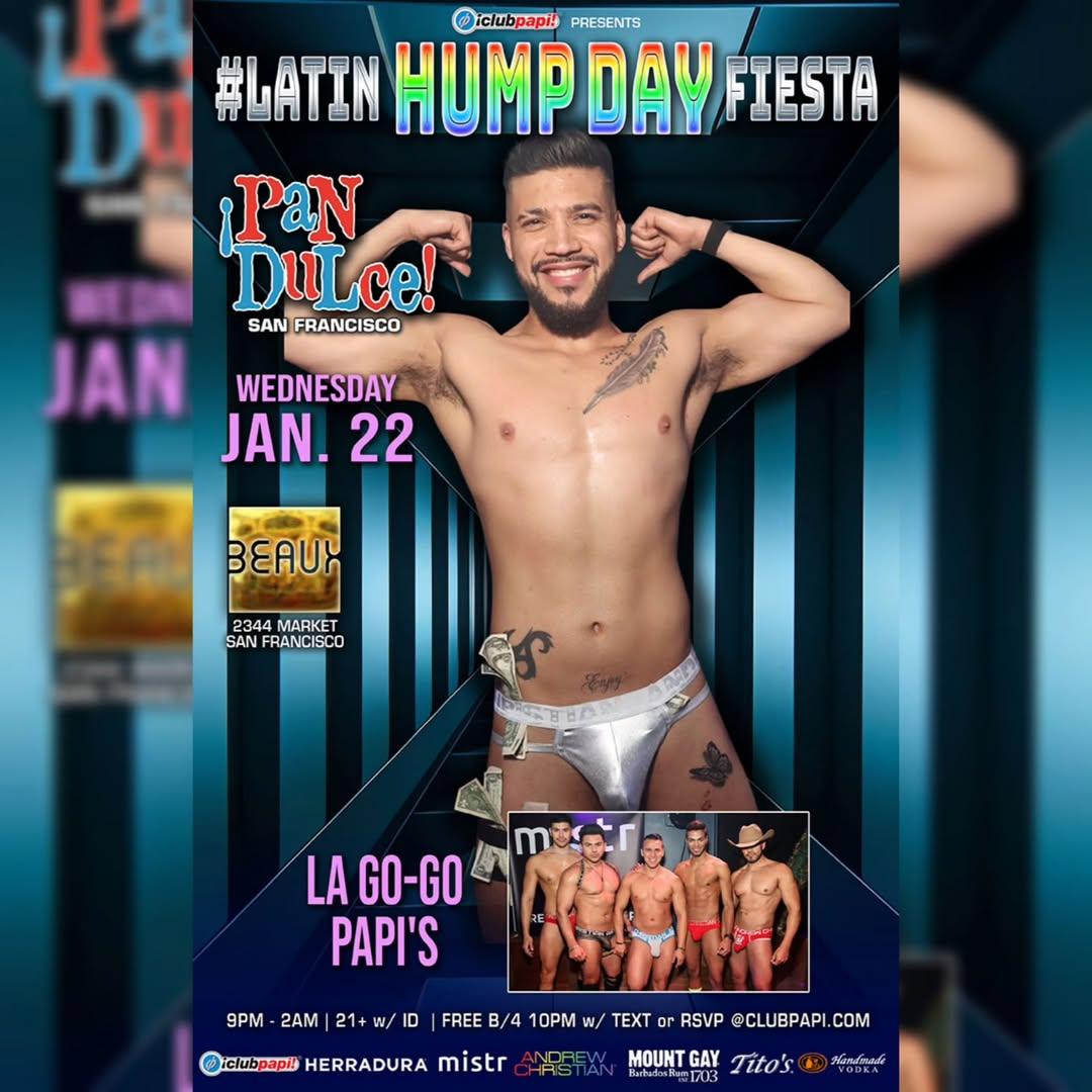clubpapi01's tweet photo. PAN DULCE #latinhumpdayfiesta THE CASTRO
#LA #papiboys & @djbenla invade @clubpapi_ @pandulcewednesdays @beauxinthecastro
Head over to https://t.co/fgQuyuF0h8 for Free tickets!
#sfgaynightlife #marquesdanielsphotography #pandulcewednesdays #clubpapi #beauxlovesyou #beauxsf https://t.co/AkHRm0QMNS