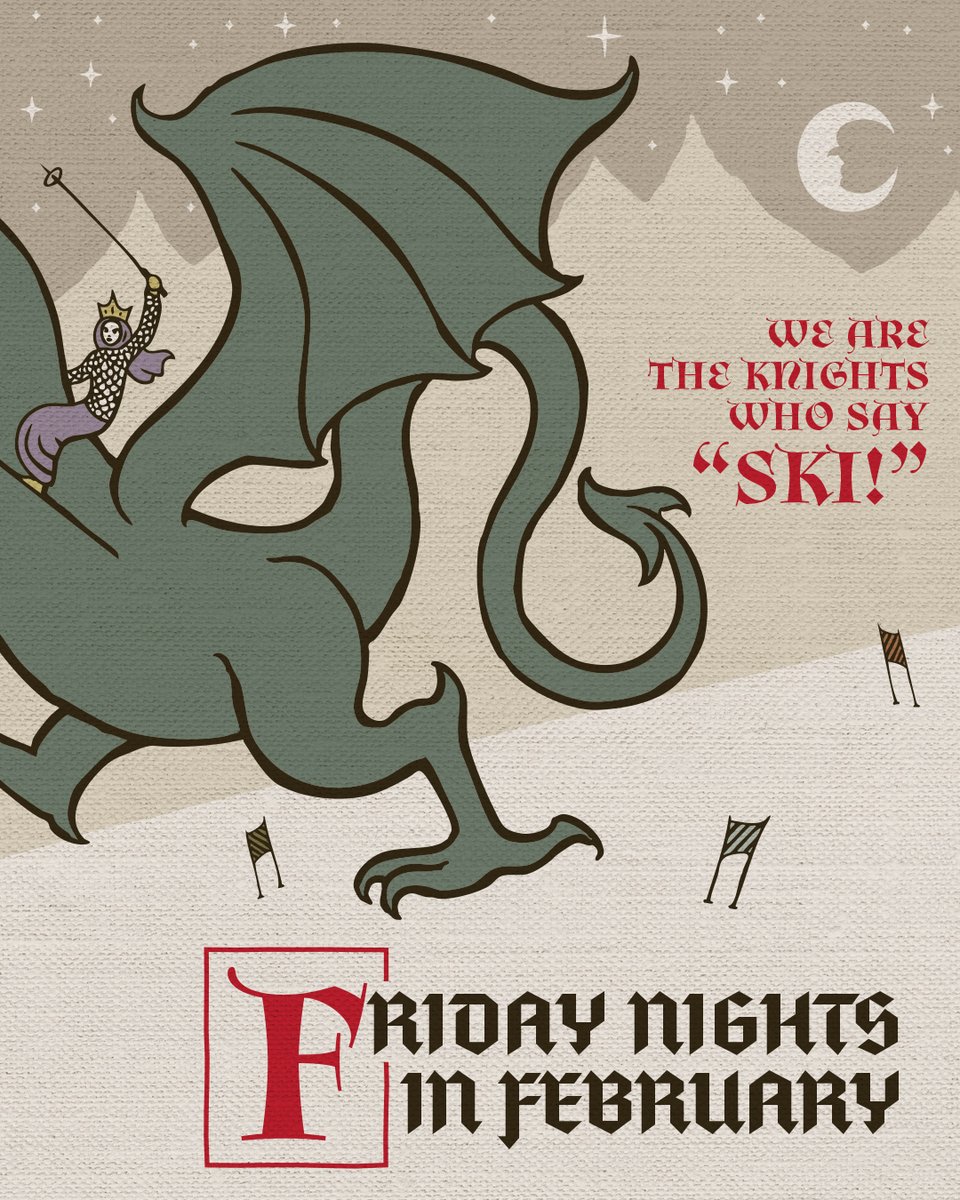 SchweitzerID's tweet photo. Starlight Racing is back! Join us every Friday from February 7-28, 2025. This year's theme is The Knights Who Say SKI! Knights, mages, hobbits, warriors, wizards, and friends are all welcome! 

Register here -https://t.co/qAgEq4DLL5

#schweitzerlife https://t.co/iwl2K1b4Mf
