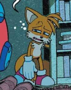 MWTails's tweet photo. "I'll be fine it's not the first time I've ran on that little sleep...isn't that right zero?"

The fox would rub his eyes before continuing tinkering. https://t.co/3RO97SccgW