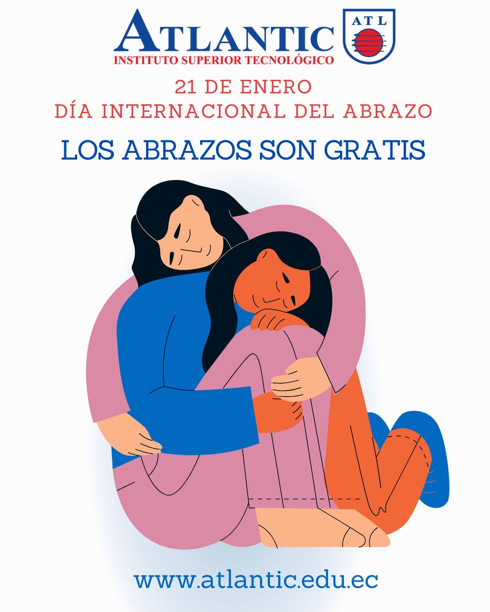 📅 Hoy, 21 de enero, Celebremos juntos el #DiaDelAbrazo 🫂. 
"Yo quiero proponerle a usted un abrazo, uno fuerte, duradero, hasta que todo nos duela. Al final será mejor que me duela el cuerpo por quererle, y no que me duela el alma por extrañarle". ✍🏻 Julio Cortázar.