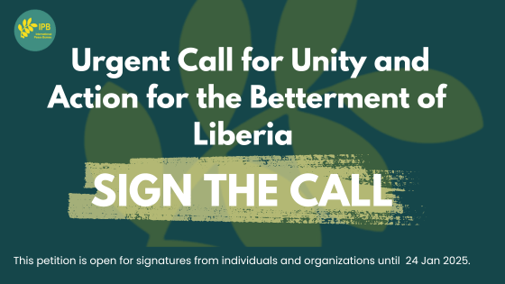Chernoh Alpha M. Bah, PhD (@chernohambah) on Twitter photo The International Peace Bureau (<a href="/IntlPeaceBureau/">IPB - International Peace Bureau</a> ) has called on members of #Liberia’s House of Representatives to unite and end the ongoing parliamentary deadlock that has affected the country’s legislative activities since October 2024.
In this episode, Tyson Smith Berry Jr. The International Peace Bureau (<a href="/IntlPeaceBureau/">IPB - International Peace Bureau</a> ) has called on members of #Liberia’s House of Representatives to unite and end the ongoing parliamentary deadlock that has affected the country’s legislative activities since October 2024.
In this episode, Tyson Smith Berry Jr.