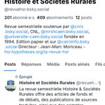 Photo by Histoire & Sociétés Rurales (@RevueHSR)