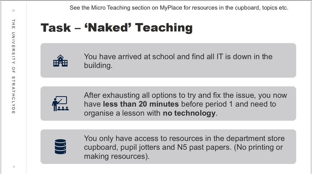 KHair_BusEd's tweet image. A busy C&amp;amp;P day today for #StrathBusEd - ‘naked’ (no tech!) teaching this morning… thank you to the former students for helping to facilitate this and then tag teaming with @DrLeeCoutts this afternoon to talk all things pathways, positive destinations and meeting learner needs.