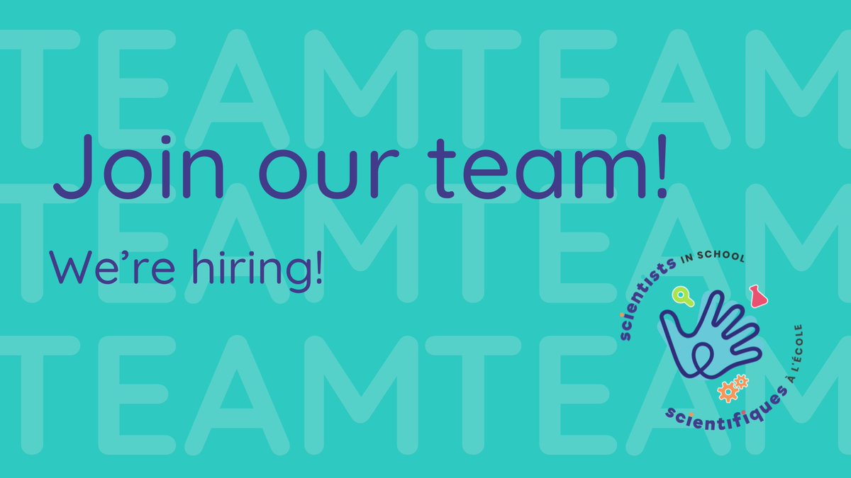 Sci_in_School's tweet photo. Do You Love Science? Join our Presenter Team!
 If you have an interest in sharing your passion for STEM with young learners in your community and across Canada, this is an excellent opportunity for you. 
Visit https://t.co/ULCy1D9J70 to learn more and apply! https://t.co/Yvy0rzWA5O