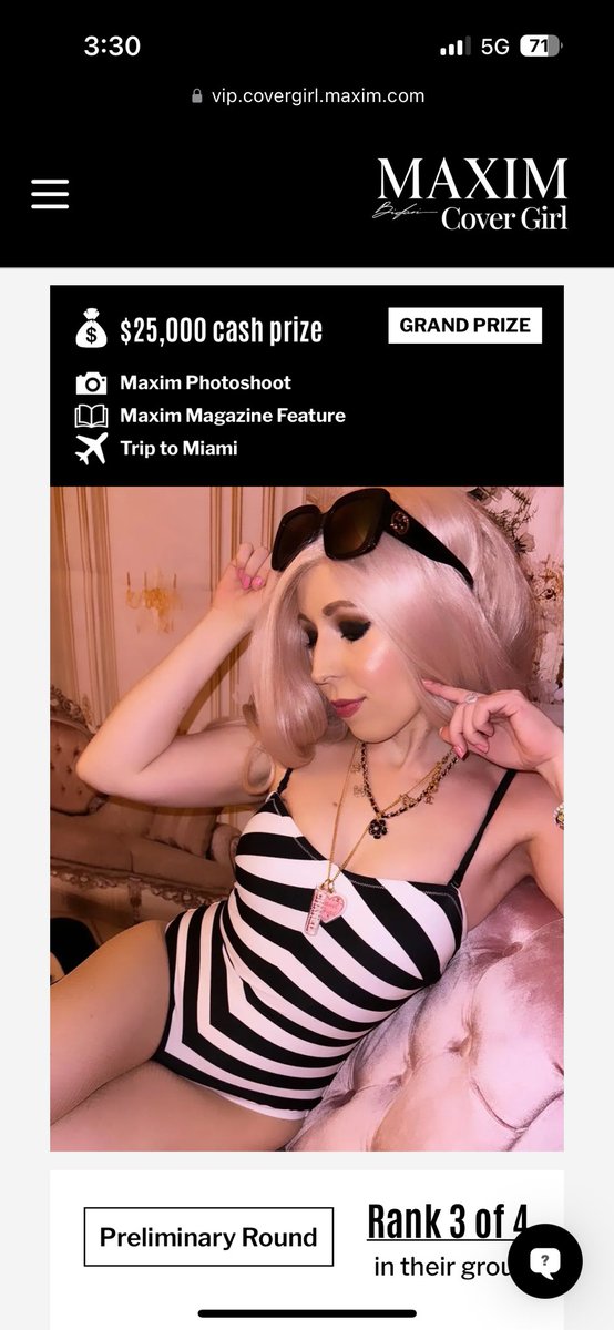 Glambabydoll1's tweet photo. https://t.co/gYHJAcpTz7
 Please vote 🗳️ friends! @MaximMag xoxo 😘❤️‍🔥❣️🎉💖💓#Maxim #Maximmagazine #Model #Tampamodel #Glambabydoll #Tampa #Florida #Barbie #Glamorous #Beautyinfluencer #Makeupartist #Fashionmodel https://t.co/GnLi5IGmfN