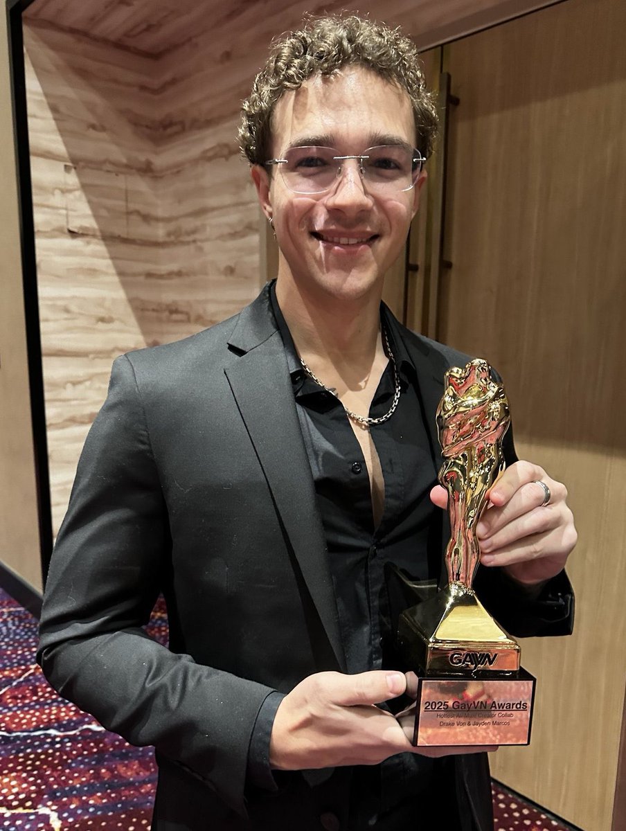 JaydenMarcosXX's tweet photo. Thank you all so much for voting @DrakeVonXXX and I @GayVN 2025 Hottest All Male Creator Collab !! 

I wouldn’t be here without you all 🙏💕 https://t.co/66Hm4zNDcF