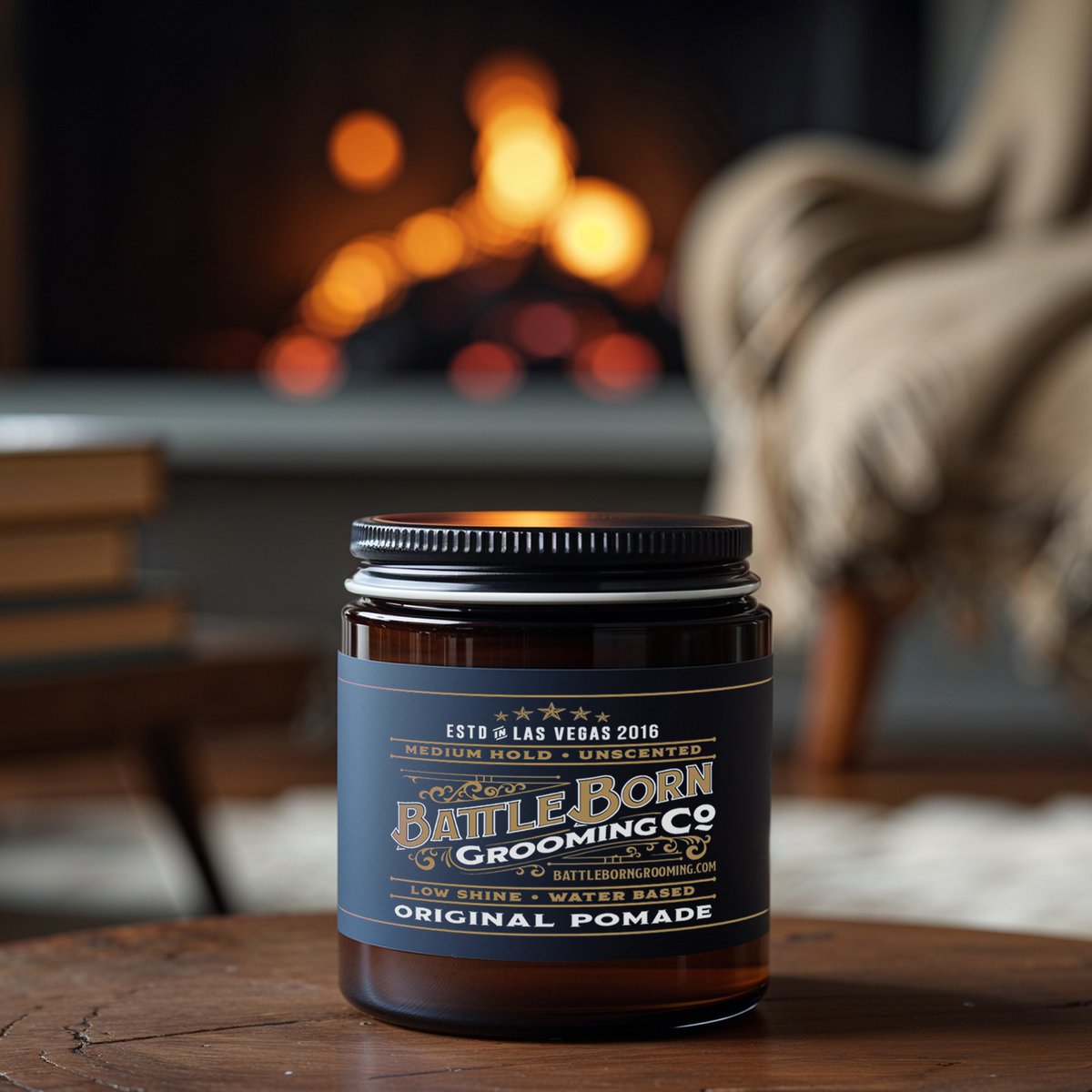 For the mindful individual. Battle Born Grooming Co’s Unscented Original Pomade delivers effortless style with medium hold and low shine. Fragrance-free and filled with nourishing oils, it complements the calm, intentional life you strive to create.

#pomade #hairpomade