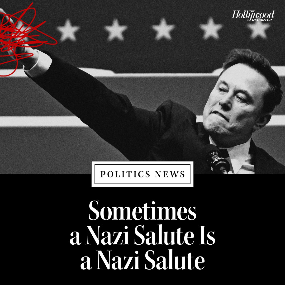 Everybody learns, from a pretty young age, that the Nazis were unfathomably evil, and they performed a “Nazi salute,” and this is something you don’t copy in your everyday life: bit.ly/4gdjnQe