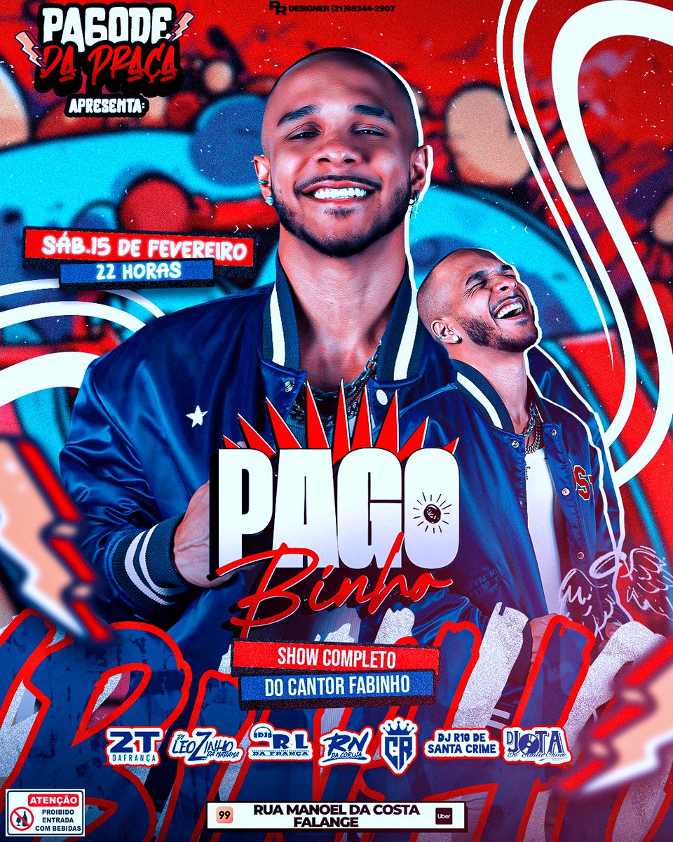 🚨PAGODE DA PRAÇA APRESENTA🚨

• PAGOBINHO 😱🔥

DIA 15/02 TEMOS UM ENCONTRO MARCADO NA PRAÇA DA MINEIRINHO 

- MEGA ESTRUTURA 🔉
- DJS CONVIDADOS 🎶

CAMAROTES: 500 ( 300,00 REVERTIDO )

LOCAL: PRAÇA DA MINEIRINHO, SANTA CATARINA.📌

CAMAROTES: 21 99380-3214