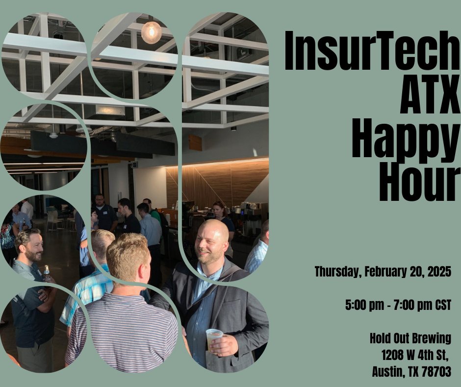 insurtechatx's tweet photo. Join us on Thursday, Feb. 20th from 5-7pm CST at @HoldOutBrewing 🍺 

We’ll also have customized poker chips for all who pay the $5 ticket cost to receive a complimentary beverage on the house! 🔥 

🔗 https://t.co/gglKRkJwGM https://t.co/M9RShXy7El