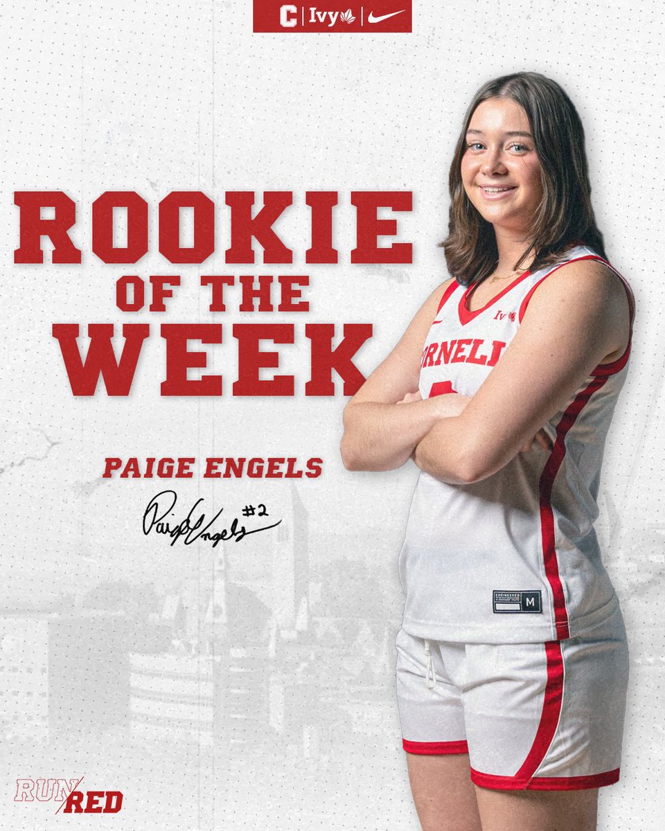 Rookie P has a nice ring to it! 

Congrats to Paige on earning Ivy Rookie of the Week! 🏀🌿

#RunRed 🐻❤️🌿