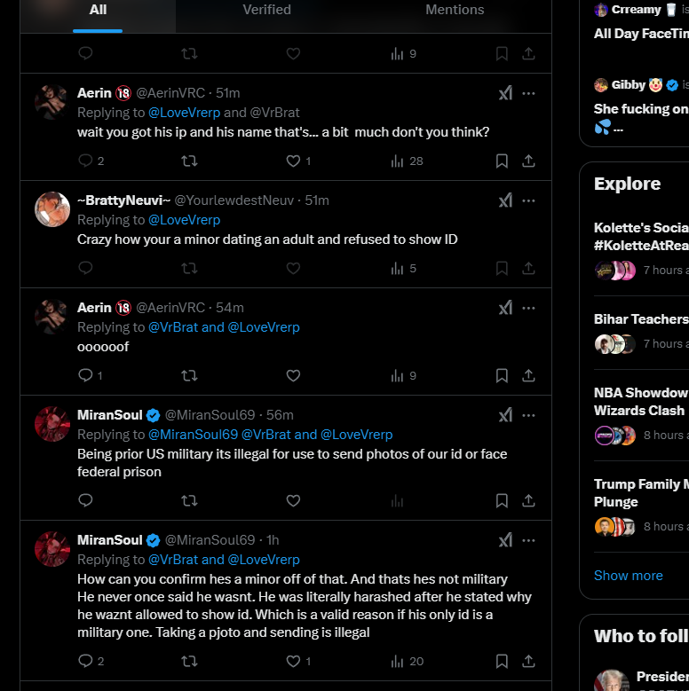 LoveVrerp's tweet photo. also she started delating stuff after getting calld out and found out so yea for all of those who was going out of me its okay i understand yell was making sure for ur self but next time get a real proof https://t.co/CCtcbQetsO