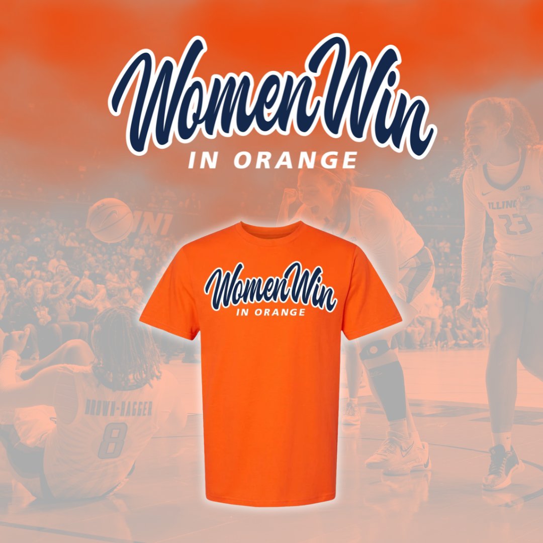GamedaySpirit's tweet photo. 📣Win 2 Tickets to the #WomenWininOrange Game on 2/6/25, a $50 @GamedaySpirit gift card & a #WWiO shirt. To win:
1. Share this post
2. Tag a woman who wins in the comments
3. Use #WomenWininOrange when posting about @IlliniWBB
4. Follow @gamedayspirit & @IlliniWBB
Ends 2/3/25 https://t.co/b7ZllP9n5O