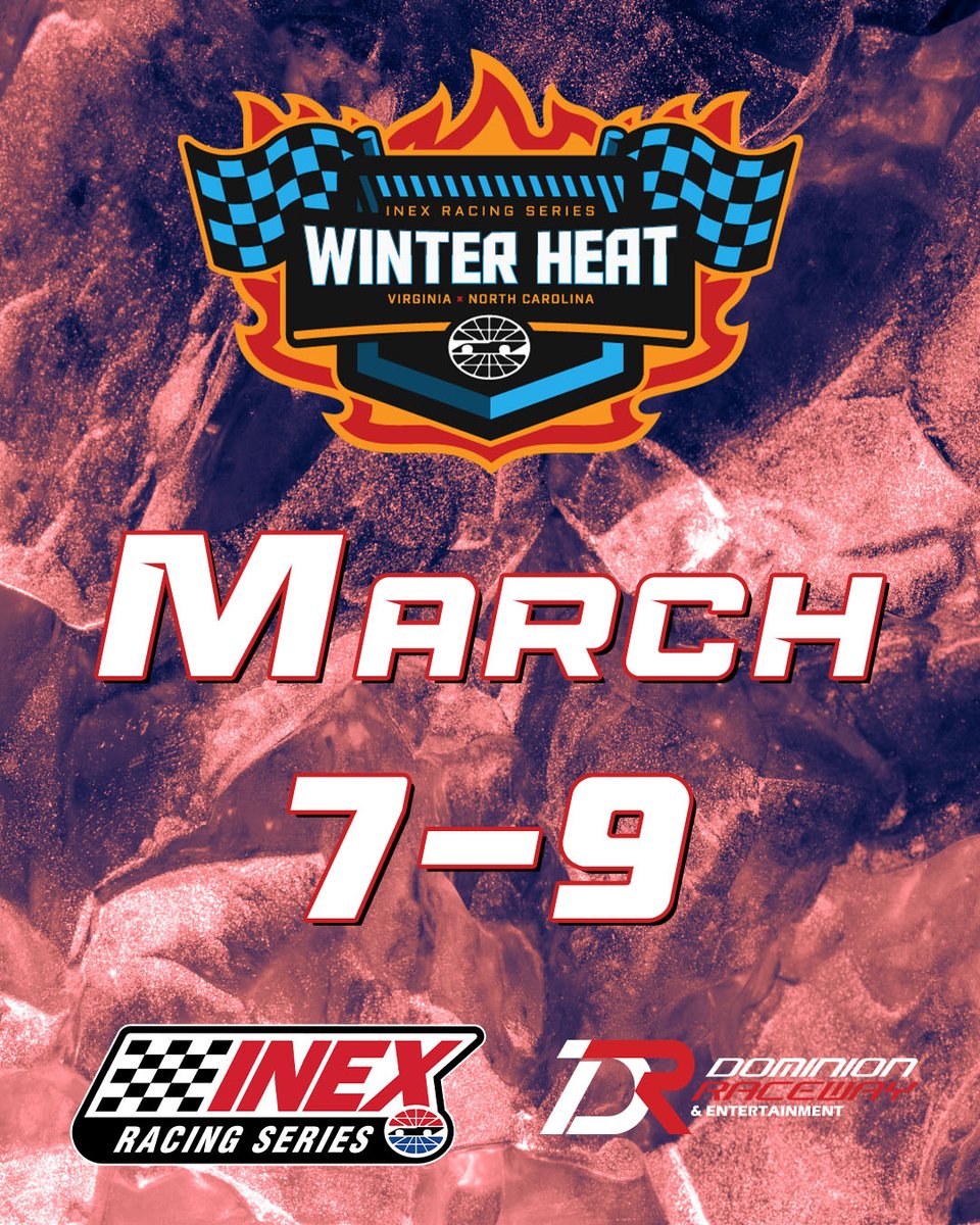 USLegendCars's tweet photo. NEWS | Winter Heat has been extended! @DominionRaceway  will host the final weekend March 7-9!🔥

The weekend will include doubles on Saturday and Sunday.

Schedule 🔗 https://t.co/bm4cwDgDIn

#WinterHeat | #INEX https://t.co/7ykrwQsY8p