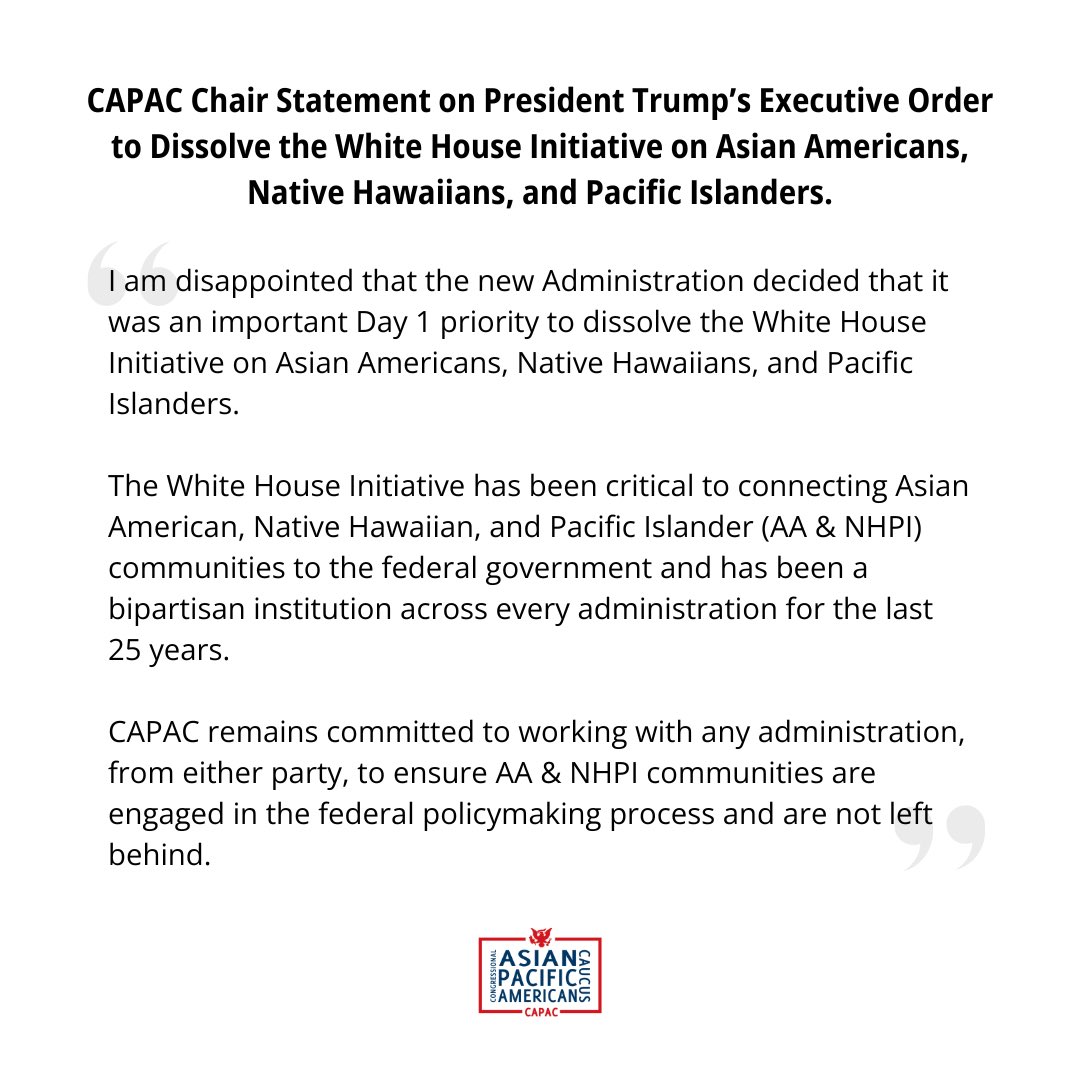 Congressional Asian Pacific American Caucus tweet media