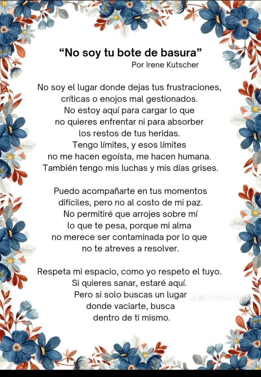 No soy tu bote de basura...