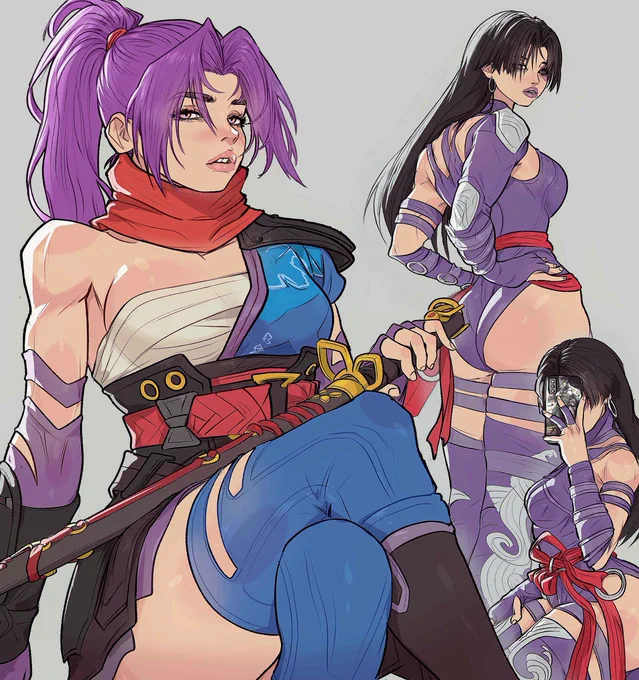 tried to draw psylocke from marvel rivals 