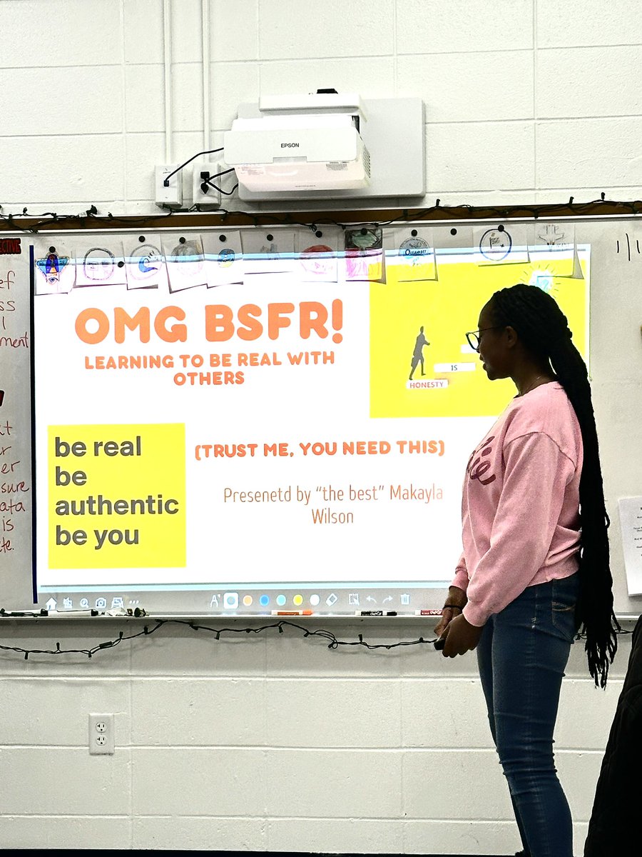 mrsgoldsmith39's tweet photo. We loved Makayla’s lesson today on being real, being authentic, and being honest! One of the best decisions was turning ownership of the teaching, learning &amp; direction over to the kids! 3/3 has knocked my socks so far! @MaplePlaceMS #enrichment https://t.co/N1rzRwGGoJ