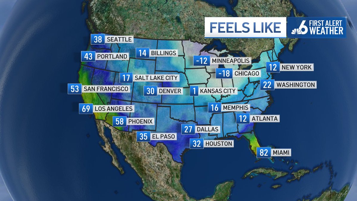 Steve MacLaughlin (@stevemacnbc6) on Twitter photo There is exactly a 100° difference in how it feels in Miami (82°) and Chicago (-18°) at 4pm on Tuesday. <a href="/nbc6/">NBC 6 South Florida</a> #nbc6 There is exactly a 100° difference in how it feels in Miami (82°) and Chicago (-18°) at 4pm on Tuesday. <a href="/nbc6/">NBC 6 South Florida</a> #nbc6