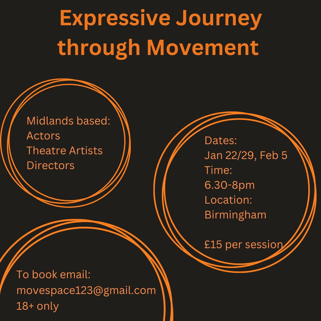 MoveSpace (@movespace123) on Twitter photo 🧡 Space to Move 🧡
Midlands based Theatre Practitioners 👇 🧡 Space to Move 🧡
Midlands based Theatre Practitioners 👇