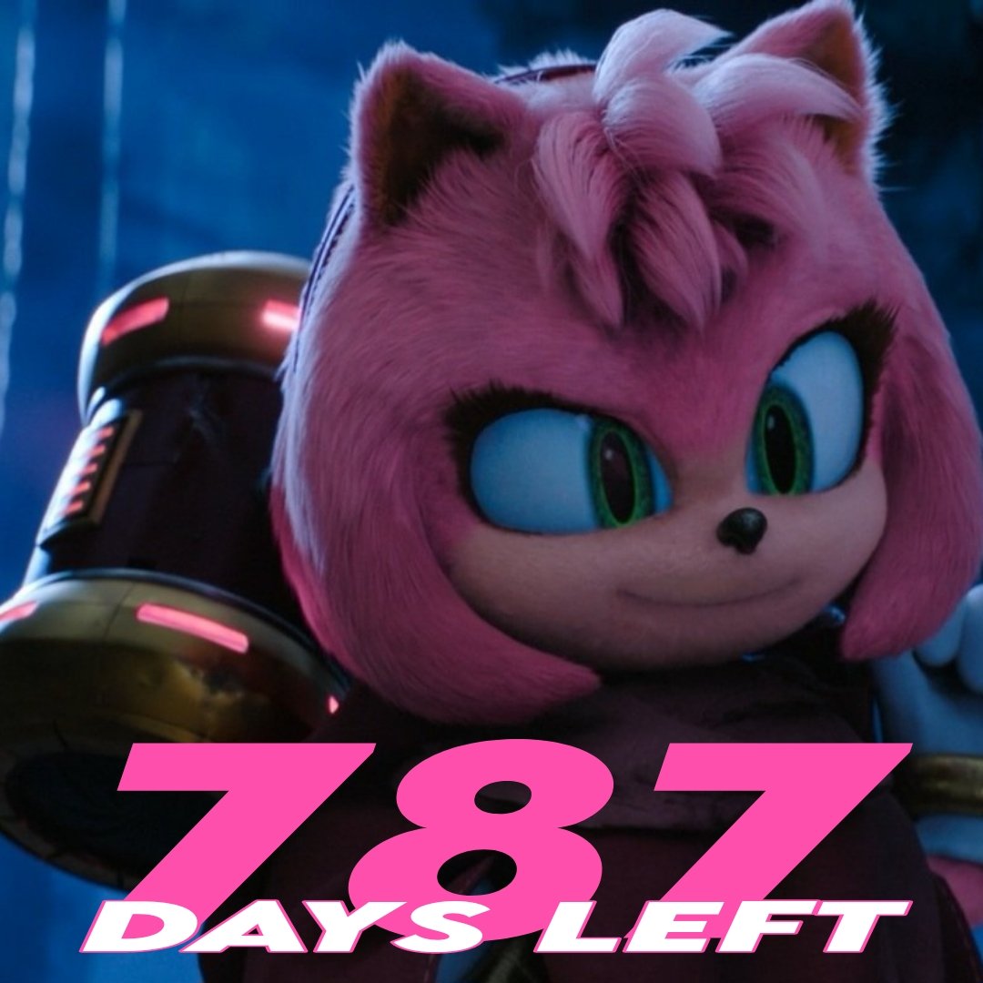 SonicCountdwn's tweet photo. 787 DAYS UNTIL #SONICMOVIE4

THE COUNTDOWN STARTS, NOW! https://t.co/A5JOHELGJK