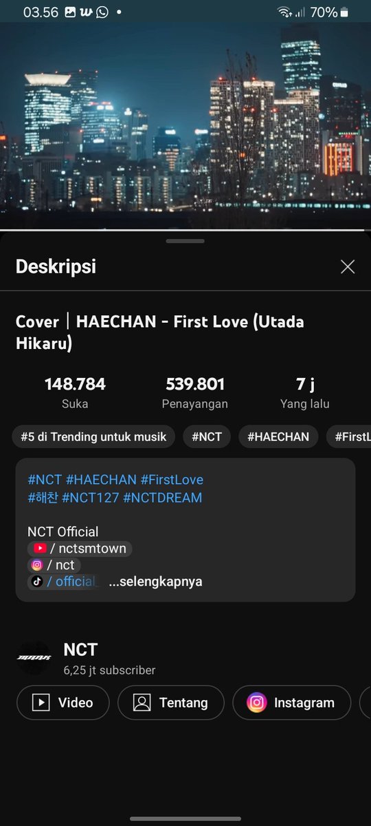 hyucckren's tweet photo. 🌻SUNFLOWERS STREAMING PARTY 📢

🌻 haechan cover First Love (Utada Hikaru) 
🔗 https://t.co/hUA6VacA2o…

tags 🎊 : @mighnatozaki @kareenjun @pinooescup @sukasukainjun @abcacadefghijkl @haechanwb @selarikkisah @tiurbulence

#HaechanCoverOutNow
#HAECHAN
#해찬첫솔로커버곡 https://t.co/VyNTOIAlxC