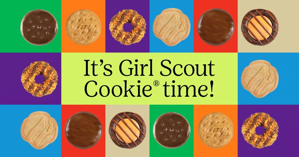 mjgranger1's tweet photo. It's COOKIE TIME! Order your favorite Girl Scout cookies online NOW! Buy, gift or donate cookies to troops/first responders for #OperationCookie. ONLY $7/box; FREE shipping for donated cookies. https://t.co/EhtUdIRJnU https://t.co/CpPfnpky1t