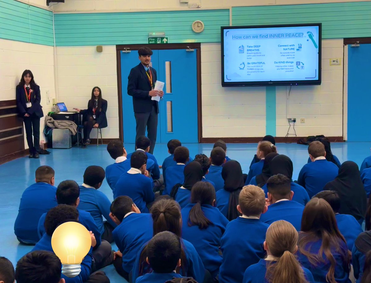 QMGS_CYM's tweet image. CYM Diversity Team presented their second workshop on CONFLICT RESOLUTION today at @NorthWalsall .The session was lead by Madiha, Edrish & M.Saeed to Year 5 & 6’s. Pupils learnt tips of how to resolve conflicts, remain calm in difficult situations & practiced breathing exercises!