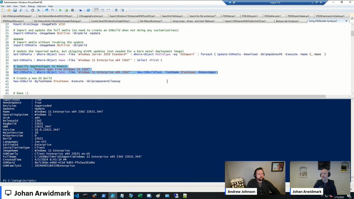 Mirolus_LLC's tweet image. ⚡Top highlight of our January 15 #ViaMonstraOfficeHours 👨💻 From the VOA COMMUNITY: "How to remove components from the image so they don't have to be updated; using #OSDBuilder?" #PowerShell #ViaMonstraAcademy
Watch video ➡️ youtu.be/qxNlYAWLKcg