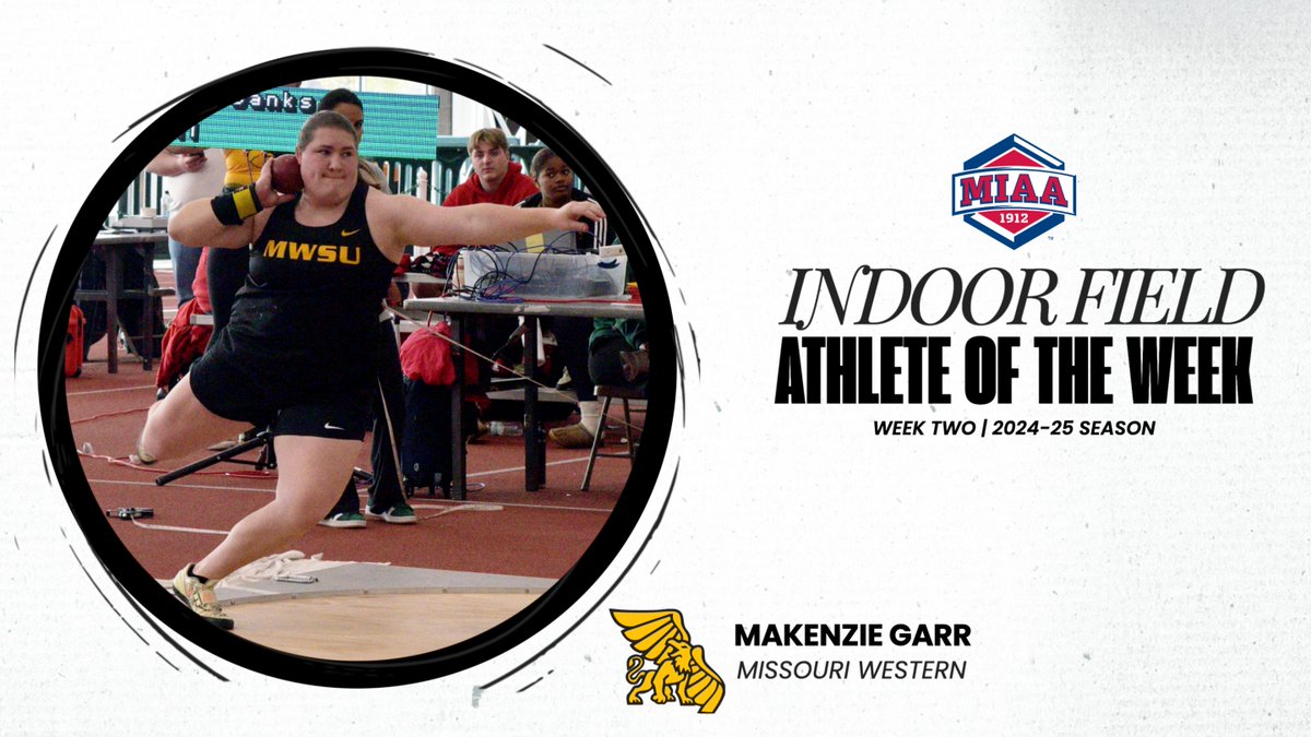 Makenzie Garr of <a href="/MwsuTf/">MWSU XC/TF</a> posted TWO top-six marks in Division II to be crowned this week's 𝙈𝙄𝘼𝘼 𝙁𝙄𝙀𝙇𝘿 𝘼𝙏𝙃𝙇𝙀𝙏𝙀 𝙊𝙁 𝙏𝙃𝙀 𝙒𝙀𝙀𝙆 💪⤵️

📰 tinyurl.com/szhu4yf3
#BringYourAGame
