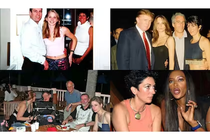 "La isla de Jeffrey Epstein", conocida como "la isla de los pedófilos", un lugar donde personajes de alto perfil llevan a cabo sus actividades ilícitas con un pasado inquietante. 

Esta isla privada es un siniestro paraíso de lujo y escándalo propiedad de Jeffrey Epstein.