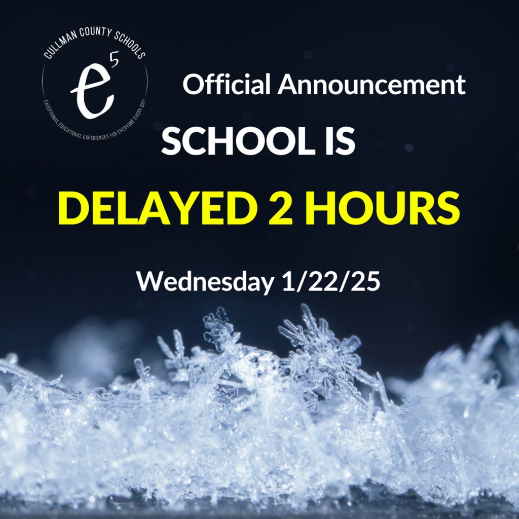 CCBOEAL's tweet photo. School will resume Wednesday morning (1/22/25) at 10am (2-hour delay). Heating issues at affected schools have been corrected. Thank you for your understanding. As always, our first priority is student and staff safety. https://t.co/kXLPukfaWI