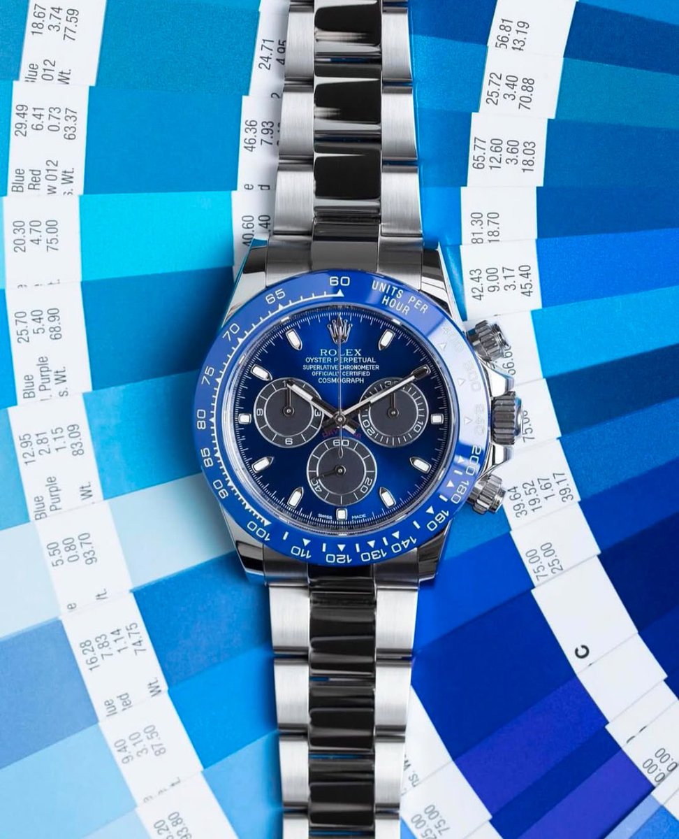 CrownDial's tweet photo. Custom limited edition Rolex Daytona “Azure” by “Wildsman Beskpoke” an absolute stunner!
#watches #luxury #wealth #custom #limited #rolex #swiss #geneve https://t.co/8hFWrwJeXv