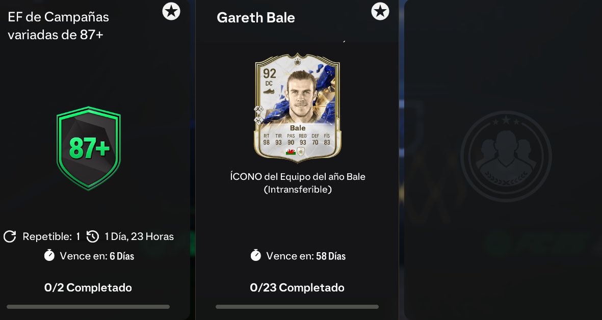 El Contenido de EA FC 25 para Hoy es:

🔹Bale Icono TOTY: 84, 85, 85 + IF, 2 x 86+, 86 + IF, 3 x 87+, 2 x 87+, 3 x 88, 2 x 88 + IF, 5 x 89
🔹Elección Campañas 87+: 83 + IF, 85
🔹Evolución 40K
🔹Objetivos Rush