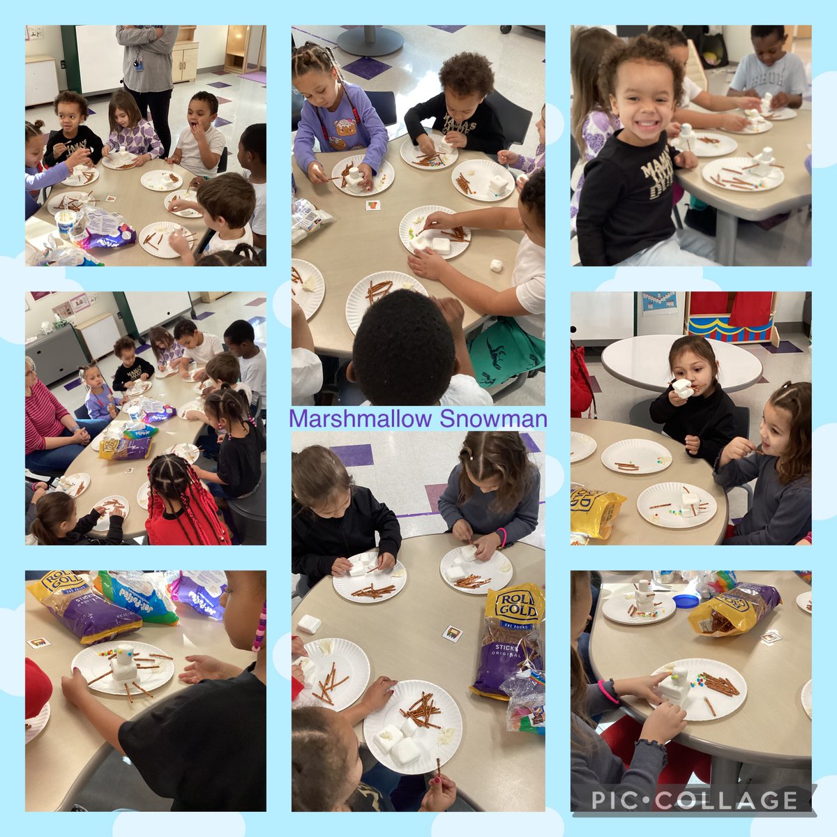 Marshmallow magic! ❄️⛄ Mrs. Matteson and Mrs. Wiley's classroom got creative and built snowmen out of marshmallows.
Learning is always sweeter with a little fun! 🍬 #ProudToBeAPioneer 💙