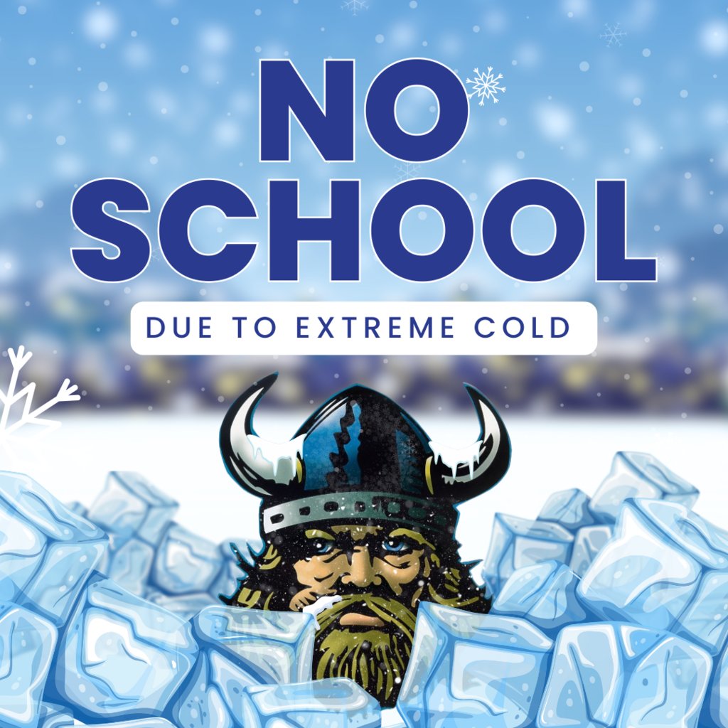 KinderPrincipal's tweet photo. Calamity Day Announcement – Wednesday, January 22, 2025. Due to the forecast of extreme cold temperatures, we have made the decision to close school on Wednesday, January 22, 2025.  We look forward to welcoming everyone back to school on Thursday. https://t.co/LlUZxmvhpE
