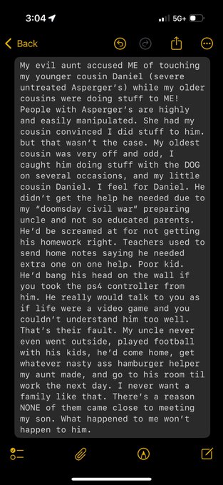 Asperger’s is a serious and I pray for anyone who doesn’t get the help they need due to neglectful parents