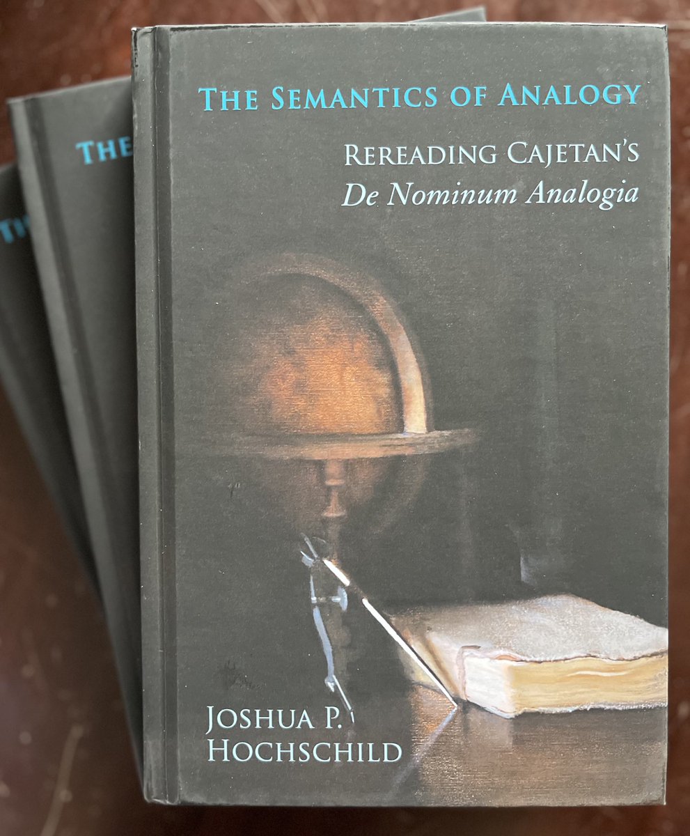 My book on Cajetan’s analogy theory was published 15 years ago, in 2010, in paperback. The press issued a hardcover edition in 2022, of which, for some reason, I never received author’s copies—until now.

Am feeling generous. Giving one away Friday to a random reposter!