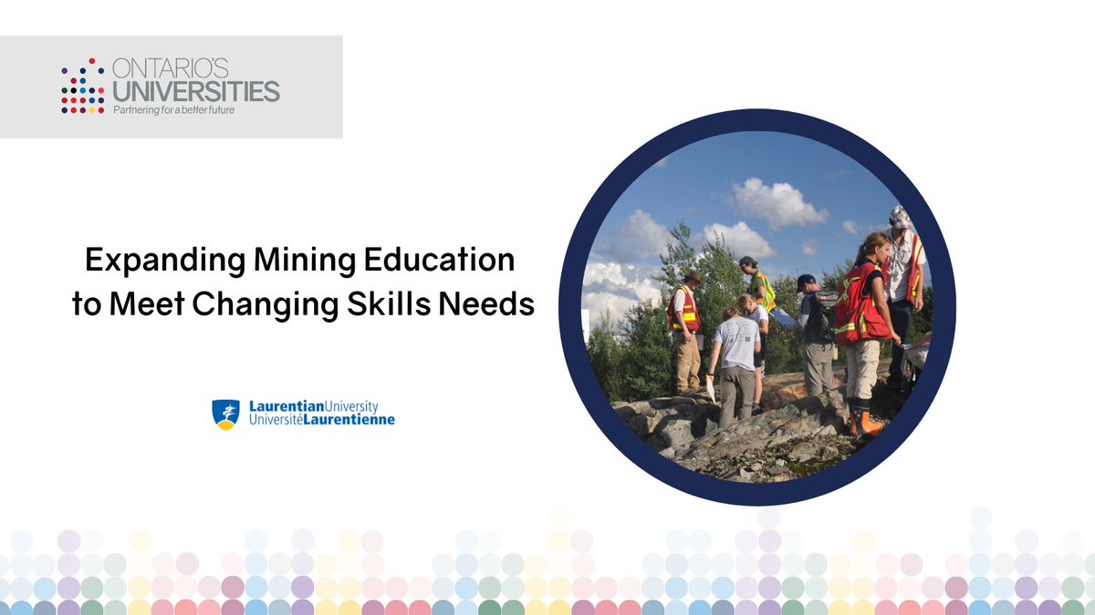 Ontario's Universities (@ontuniv) on Twitter photo To enhance mining education & provide essential industry training, the <a href="/GSM_LU/">Goodman School of Mines</a> at <a href="/LaurentianU/">Laurentian University - Université Laurentienne</a> is developing an online mining masterclass. Learn how this program will focus on programming, training & research to give students mining experience: ontariosuniversities.ca/stories/expand… To enhance mining education & provide essential industry training, the <a href="/GSM_LU/">Goodman School of Mines</a> at <a href="/LaurentianU/">Laurentian University - Université Laurentienne</a> is developing an online mining masterclass. Learn how this program will focus on programming, training & research to give students mining experience: ontariosuniversities.ca/stories/expand…