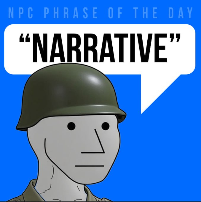 Crypto people ask "WHAT IS THE NARRATIVE OF THIS COIN?" "WHAT IS THE META?"

Think bigger. $NPC doesn't have to sell its brand. EVERYONE knows the meme.

Soon every custom NPC will be an AI agent. 

Imagine over 100k NPCs with their own personalities.

The narrative is $NPC 💬