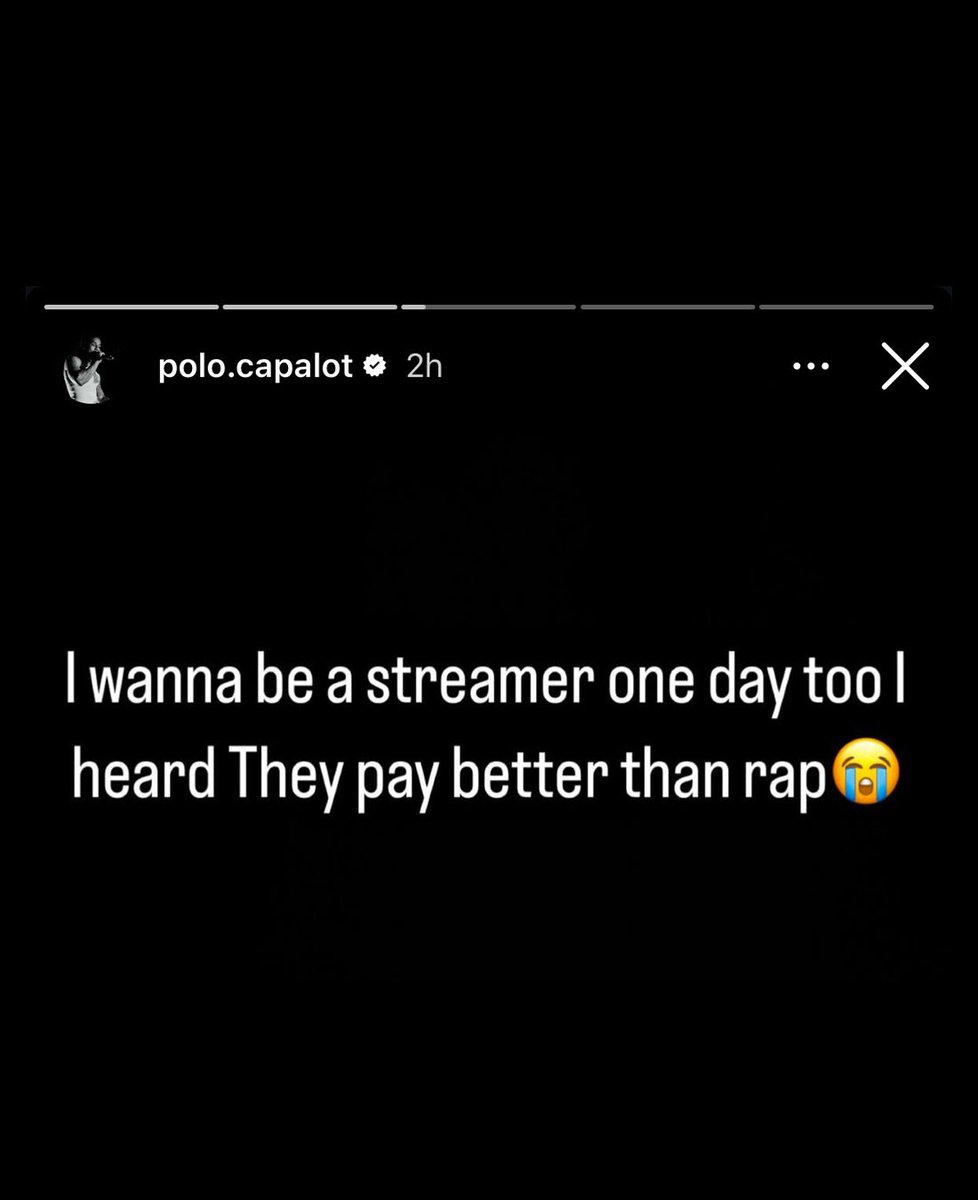 Polo G says he wants to be a streamer after hearing they get paid better than rappers.👀

Are streamers the new rappers? 🤔