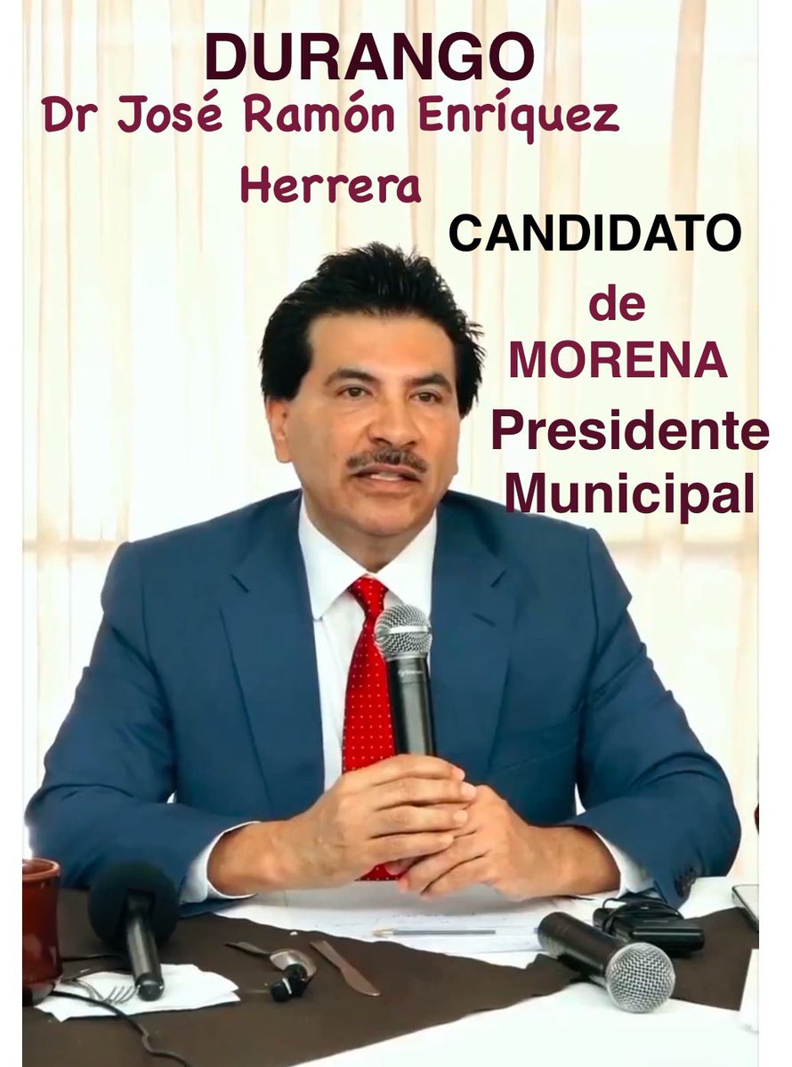 adanmartinezt's tweet photo. #ULTIMAHORA
Elección #Durango2025
La Comisión Electoral nombra a el Dr José Ramón Enríquez Herrera @DrRamonEnriquez CANDIDATO d #Morena #PT #PVerde a PRESIDENTE MUNICIPAL en #Durango, Dr Enríquez GARANTIZA el TRIUNFO en la Elección 1 Jun 2025
#EsConElDoc https://t.co/ihatBXlbW3